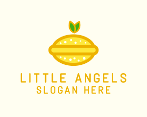 Juicy - Organic Lemon Fruit logo design