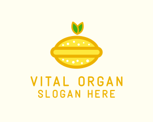 Organic Lemon Fruit  logo design