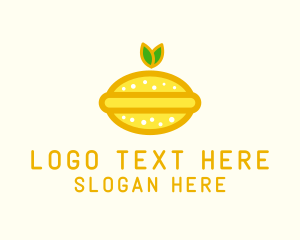 Juicy - Organic Lemon Fruit logo design