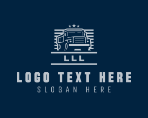 Transport - Cargo Haulage Trucking logo design