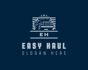 Cargo Haulage Trucking logo design