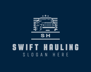 Hauling - Cargo Haulage Trucking logo design