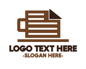 Mobile App - Coffee Mug Document logo design