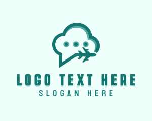 Logistics - Cloud Flight Plane logo design