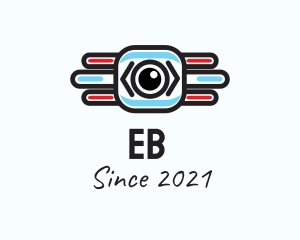 Vlog - Tech Camera Surveillance logo design