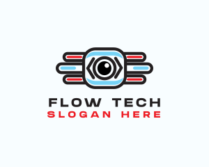 Tech Camera Surveillance logo design