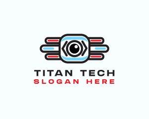 Tech Camera Surveillance logo design