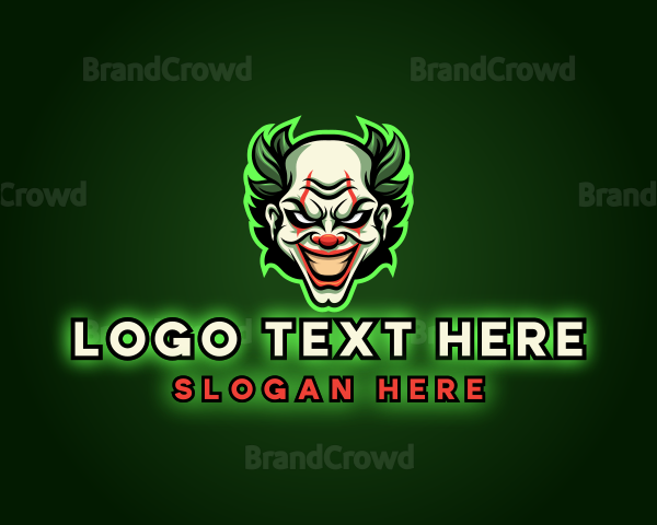 Scary Clown Joker Logo