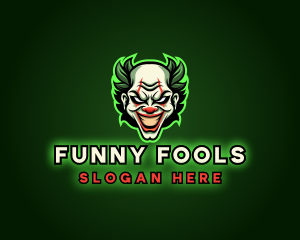 Clown - Scary Clown Joker logo design