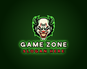 Scary Clown Joker logo design