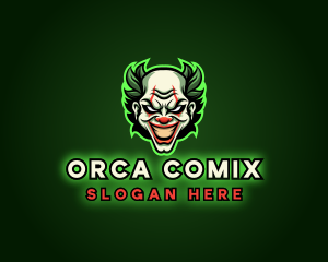 Joke - Scary Clown Joker logo design