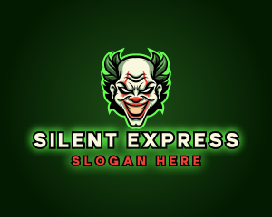 Mime - Scary Clown Joker logo design