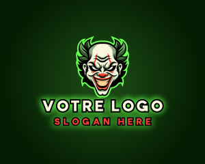 Gaming - Scary Clown Joker logo design