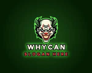 Streamer - Scary Clown Joker logo design