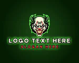 Clown - Scary Clown Joker logo design