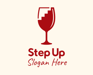 Staircase - Staircase Wine Glass logo design