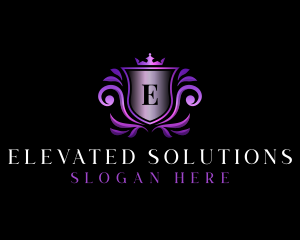 High End Shield Royal logo design