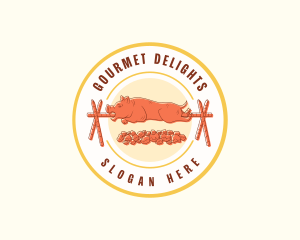 Roasted Pig Restaurant logo design