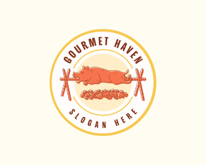 Roasted Pig Restaurant logo design