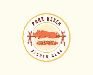 Roasted Pig Restaurant logo design