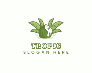 Coconut Juice Drink logo design