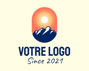 Badge - Sunrise Mountain Badge logo design