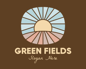 Fields - Sunrise Farm Resort logo design