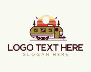 Trailer - Travel Camping Trailer logo design