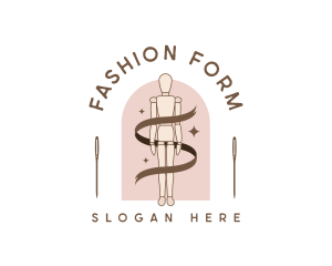 Mannequin - Ribbon Tailoring Mannequin logo design