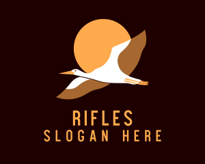 Flying Stork Avian  Logo