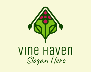 Organic Grape Vineyard logo design