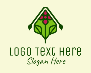 Organic Grape Vineyard Logo