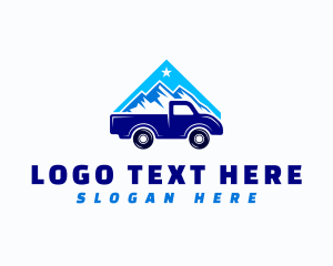 Mountain Pickup Truck Logo