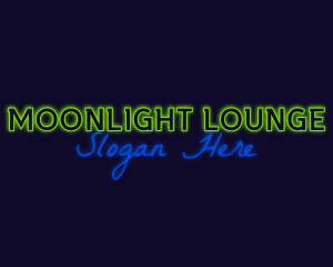 Nightlife - Disco Bar Neon logo design