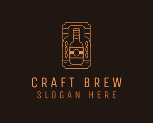 Rustic Beer Brewer Stamp logo design