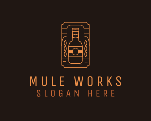 Rustic Beer Brewer Stamp logo design