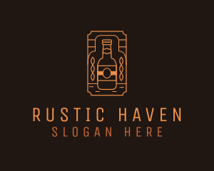 Rustic Beer Brewer Stamp logo design