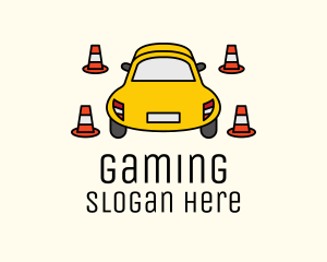 Car Traffic Cone Logo