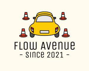 Traffic - Car Traffic Cone logo design