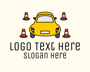 Car Traffic Cone Logo