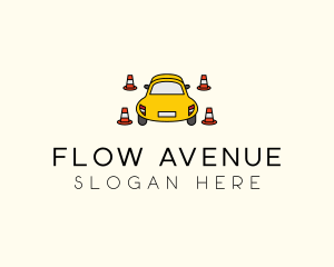 Traffic - Car Traffic Cone logo design