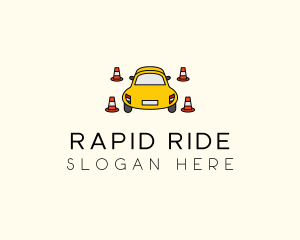 Cab - Car Traffic Cone logo design