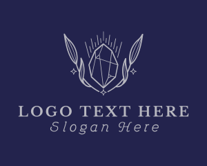 Grey - Natural Precious Gem logo design