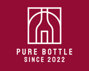 Bottle - Wine Bottle Outline logo design