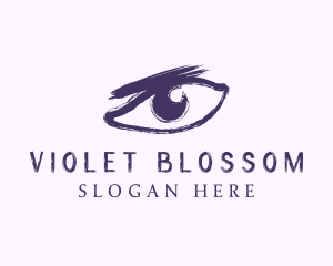 Violet Eyebrow Salon logo design