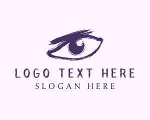 Beauty Vlogger - Violet Eyebrow Salon logo design