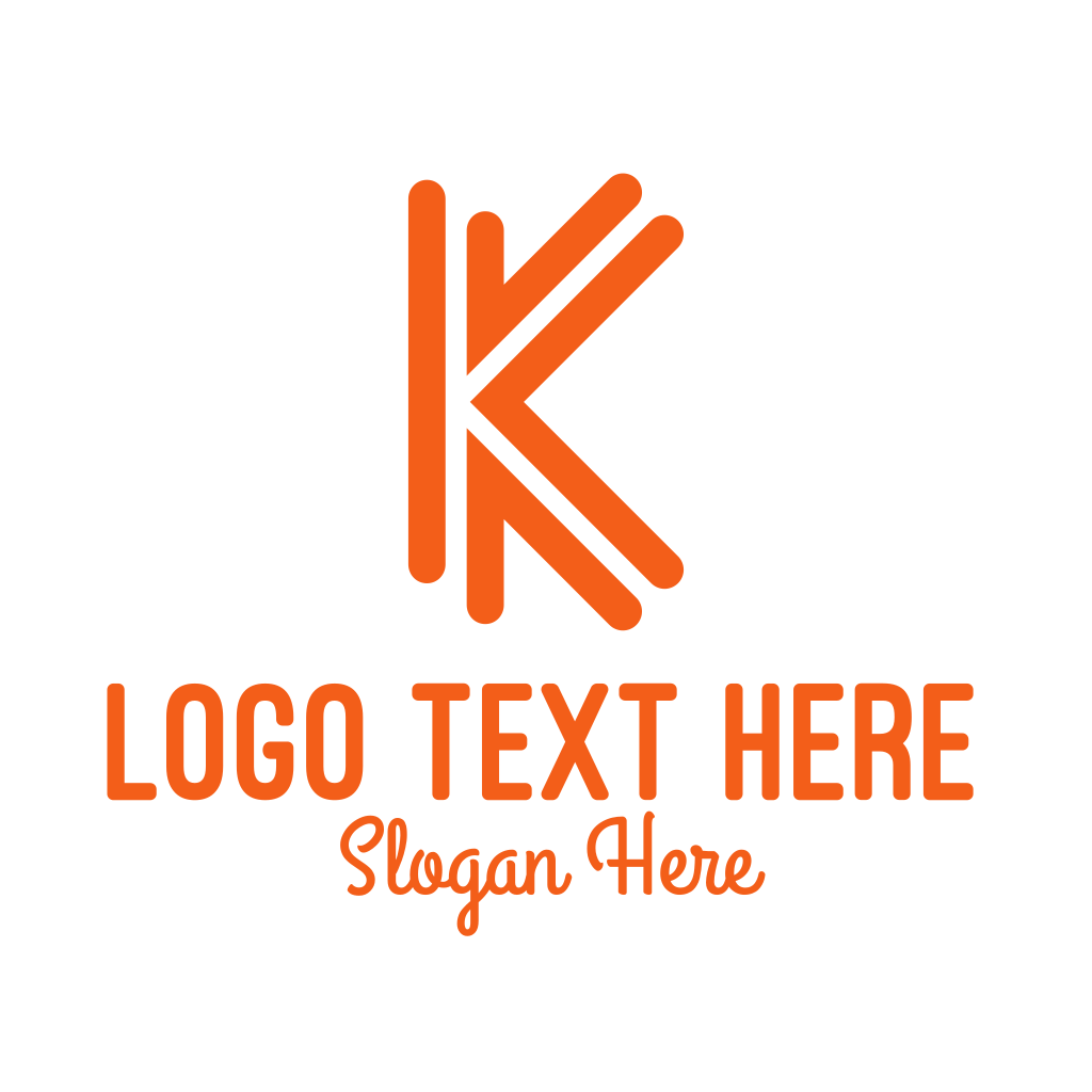 Orange K Outline Logo | BrandCrowd Logo Maker