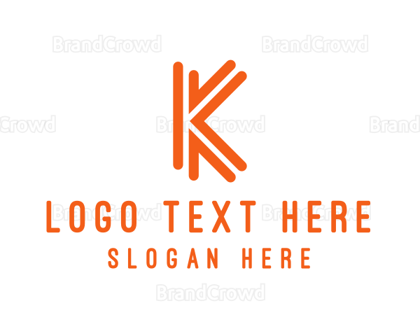 Orange K Outline Logo