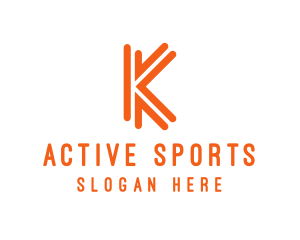 Orange K Outline Logo