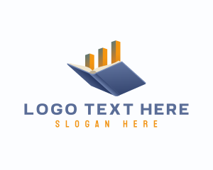 Study - Book Finance Statistics logo design